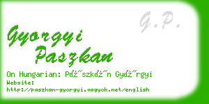 gyorgyi paszkan business card